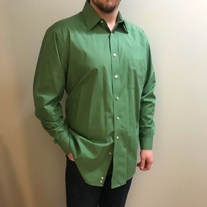 Green Button Down Dress Shirt